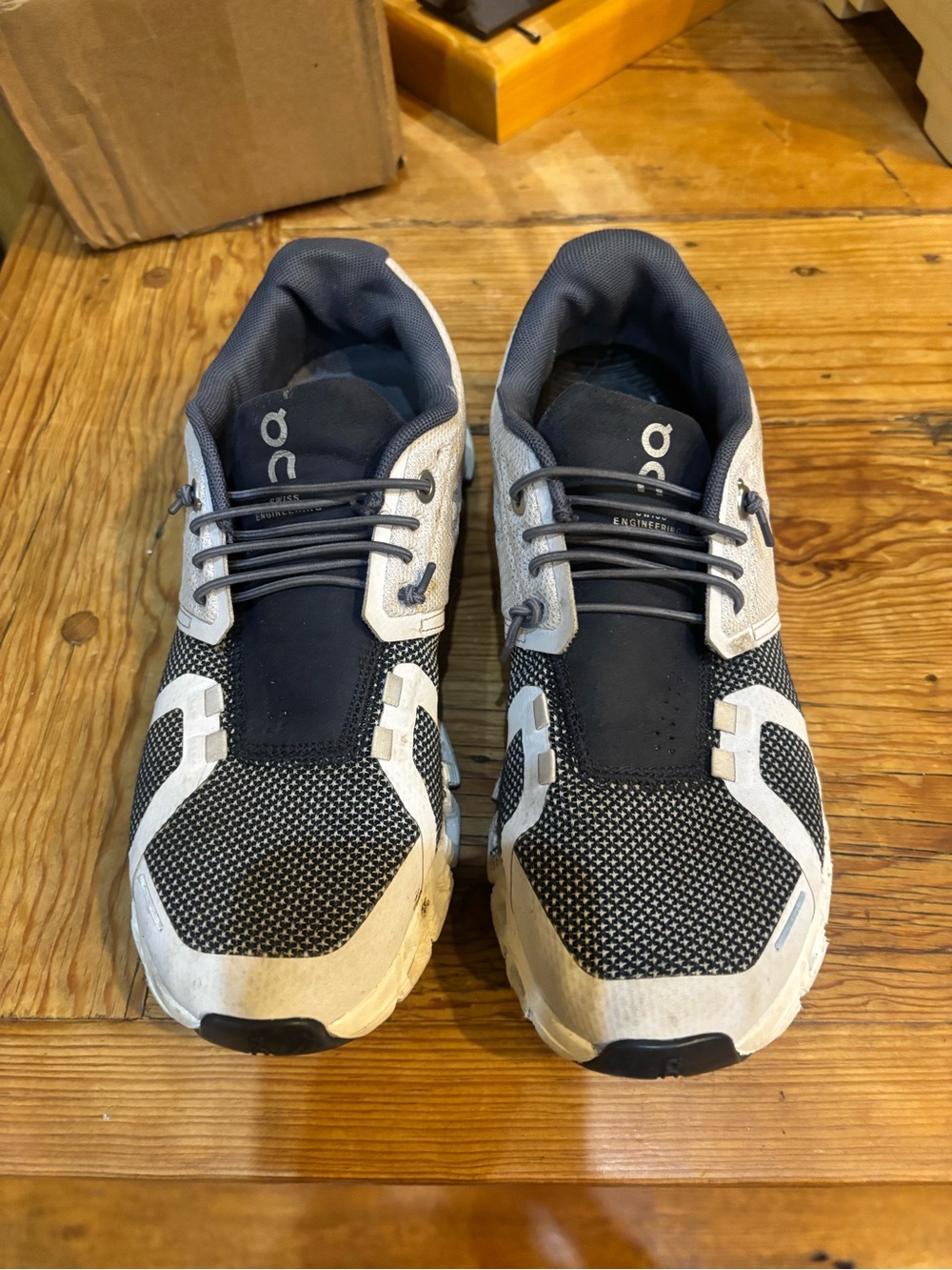 On Running Black and White Women's Athletic Shoes